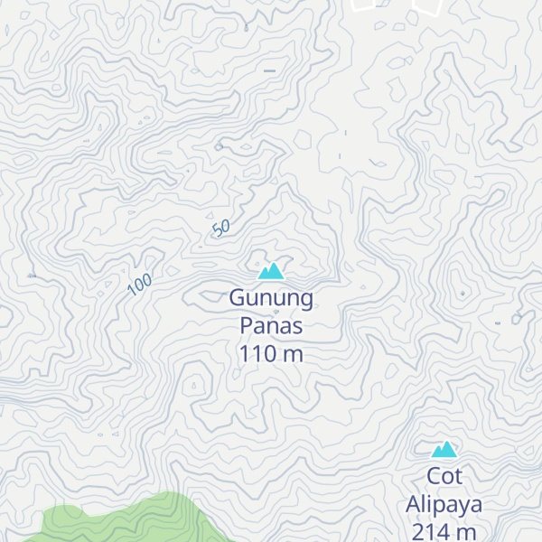 Map of Gunung Panas