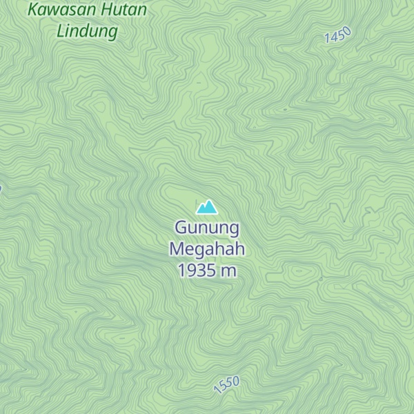 Map of Gunung Megahah
