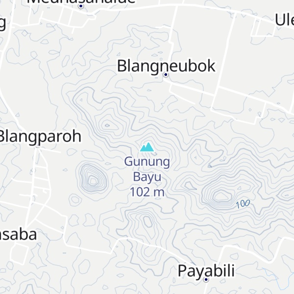 Map of Gunung Bayu
