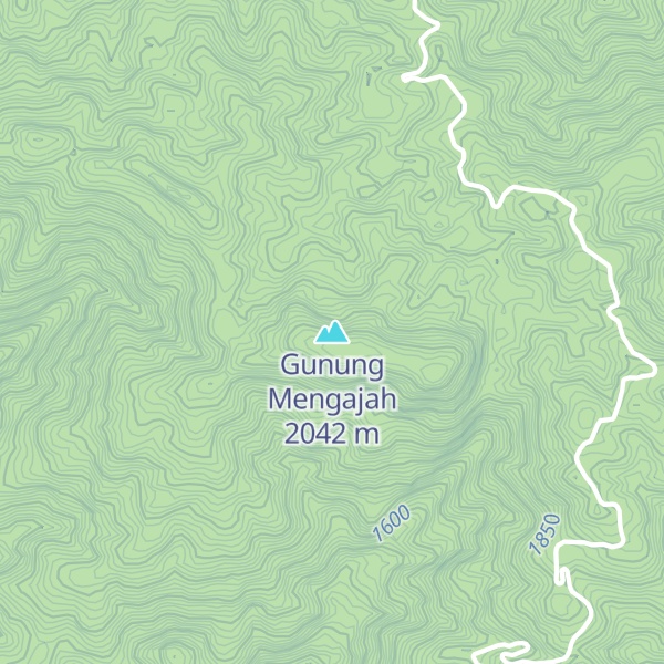 Map of Gunung Mengajah
