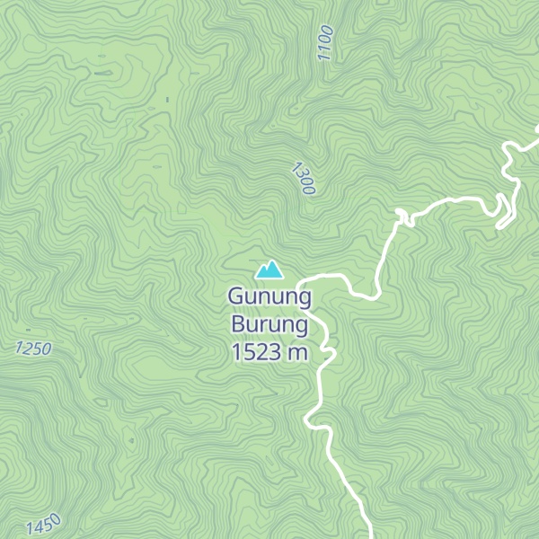 Map of Gunung Burung