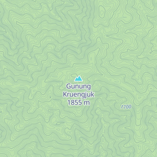 Map of Gunung Kruengjuk