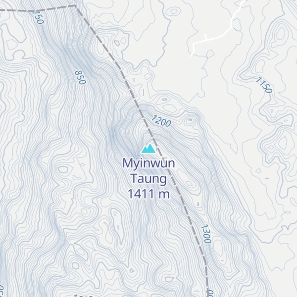Map of Myinwun Taung