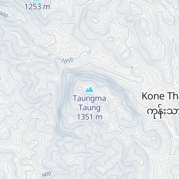 Map of Taungma Taung