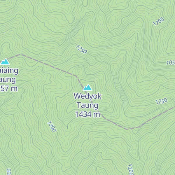 Map of Wedyok Taung