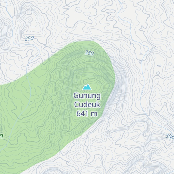 Map of Gunung Cudeuk