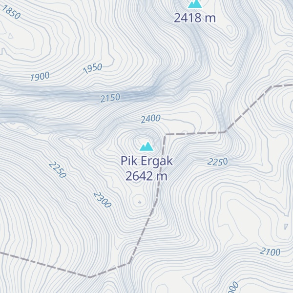 Map of Pik Ergak