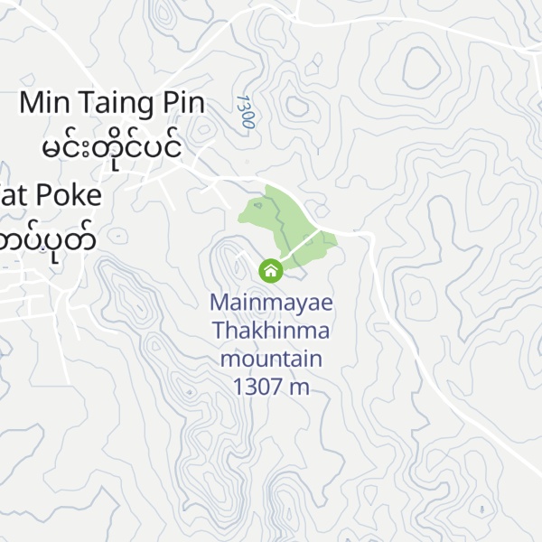 Map of Mainmayae Thakhinma mountain