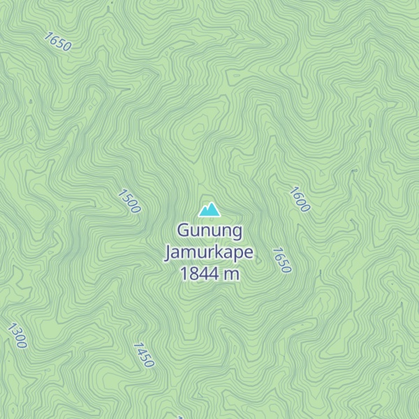 Map of Gunung Jamurkape