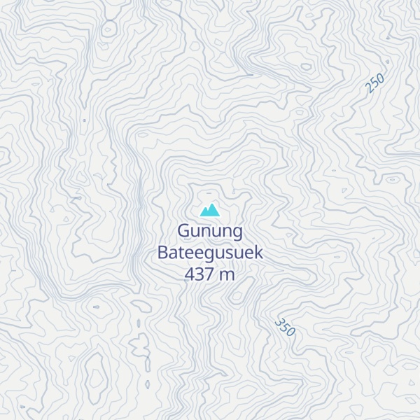 Map of Gunung Bateegusuek