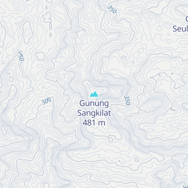 Map of Gunung Sangkilat