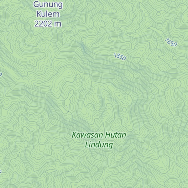 Map of Gunung Pucuk Celala