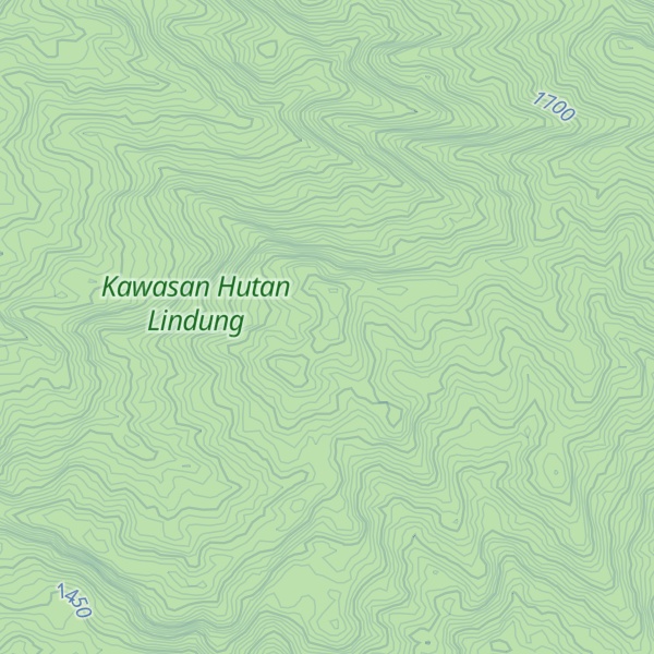 Map of Gunung Pucuk Alue Sane