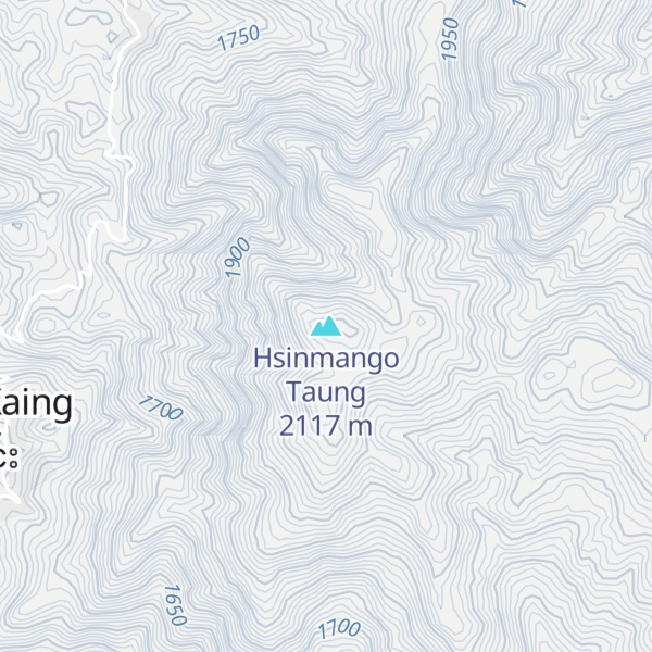 Map of Hsinmango Taung