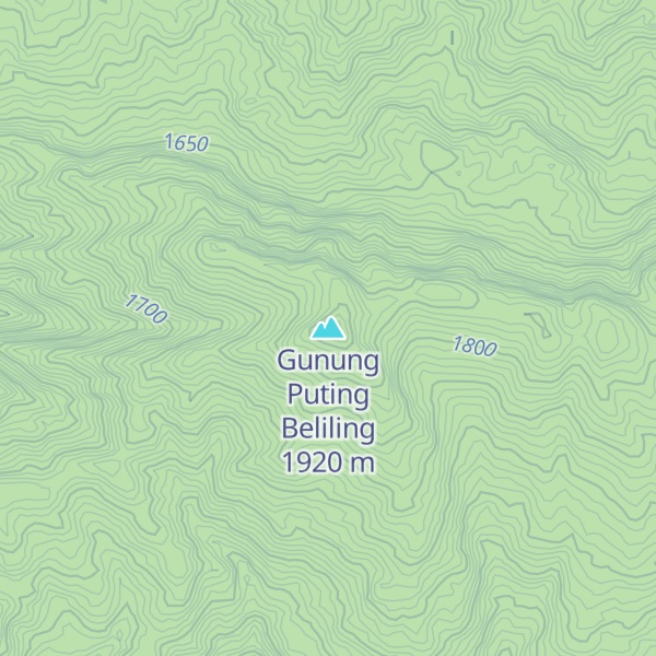 Map of Gunung Puting Beliling