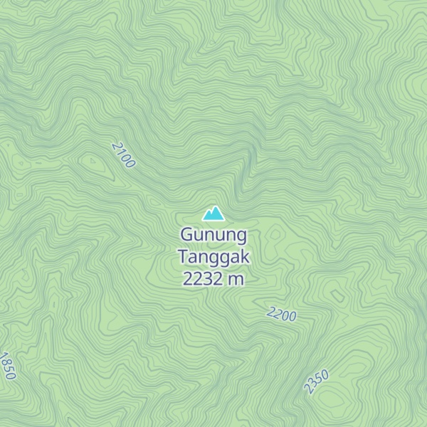 Map of Gunung Tanggak