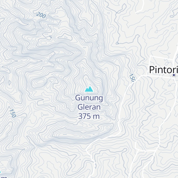 Map of Gunung Gleran