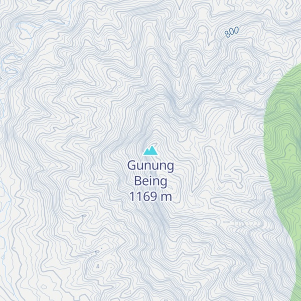 Map of Gunung Being