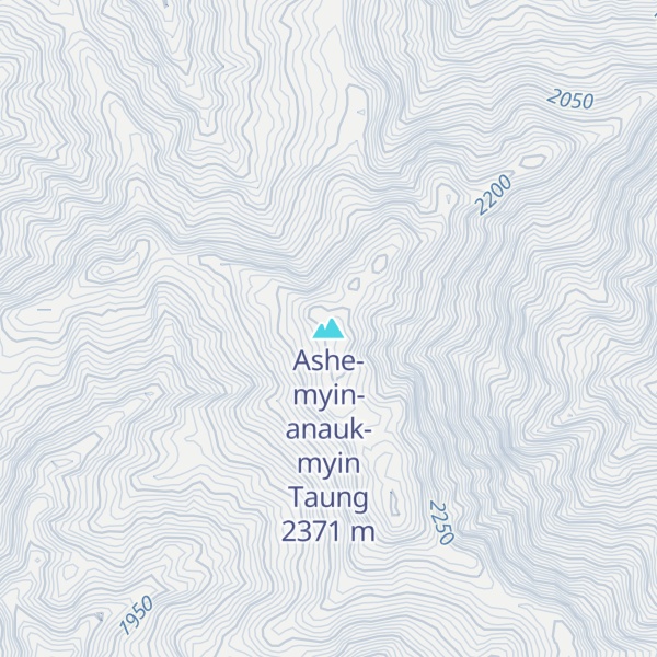 Map of Ashe-myin-anauk-myin Taung