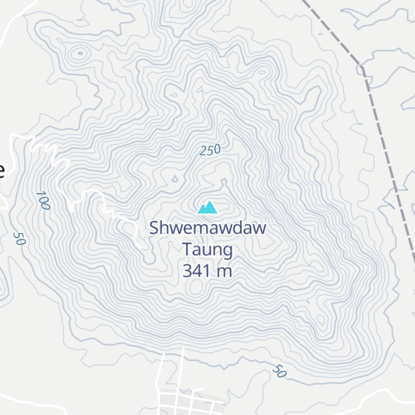 Map of Shwemawdaw Taung