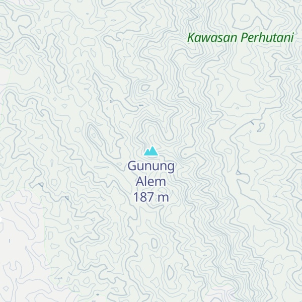 Map of Gunung Alem