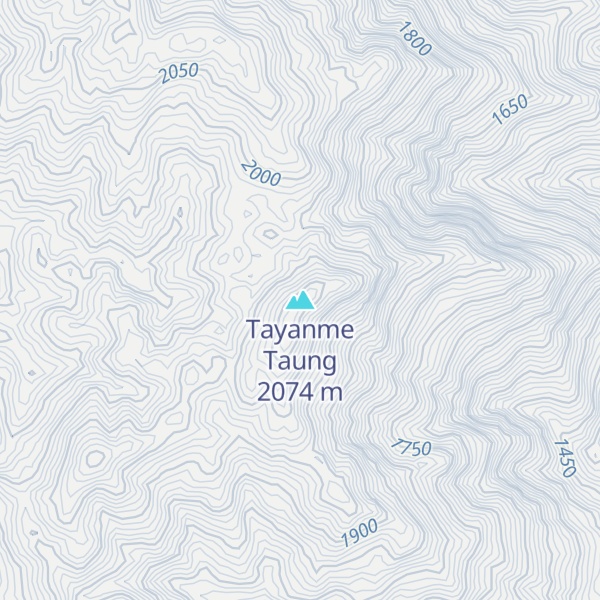 Map of Tayanme Taung