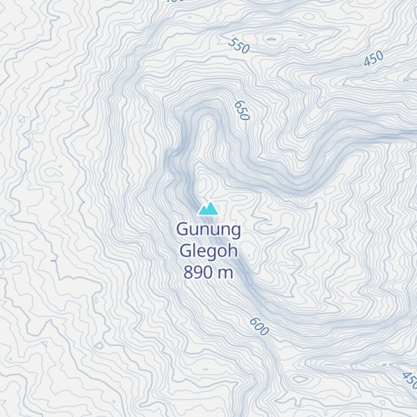 Map of Gunung Glegoh