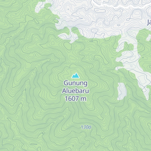 Map of Gunung Aluebaru