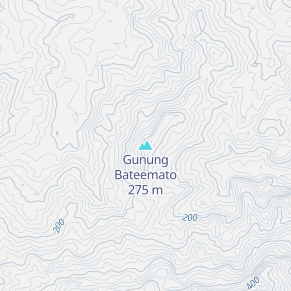 Map of Gunung Bateemato