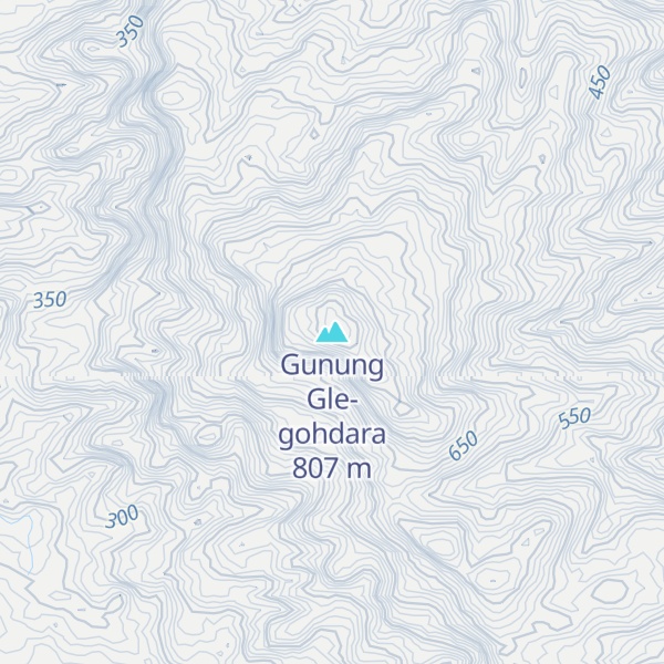 Map of Gunung Gle-gohdara