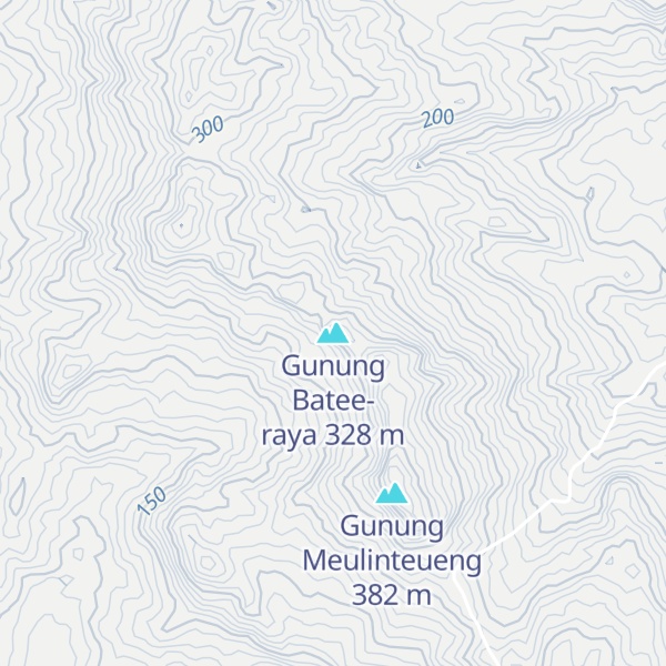 Map of Gunung Batee-raya