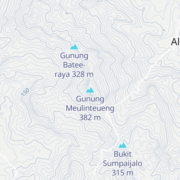 Map of Gunung Meulinteueng