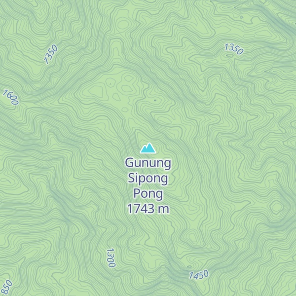 Map of Gunung Sipong Pong