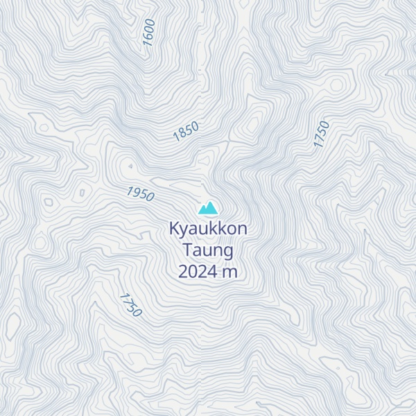 Map of Kyaukkon Taung