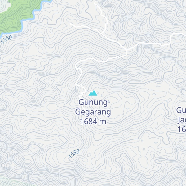 Map of Gunung Gegarang