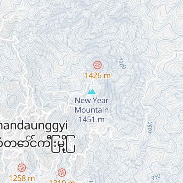 Map of New Year Mountain