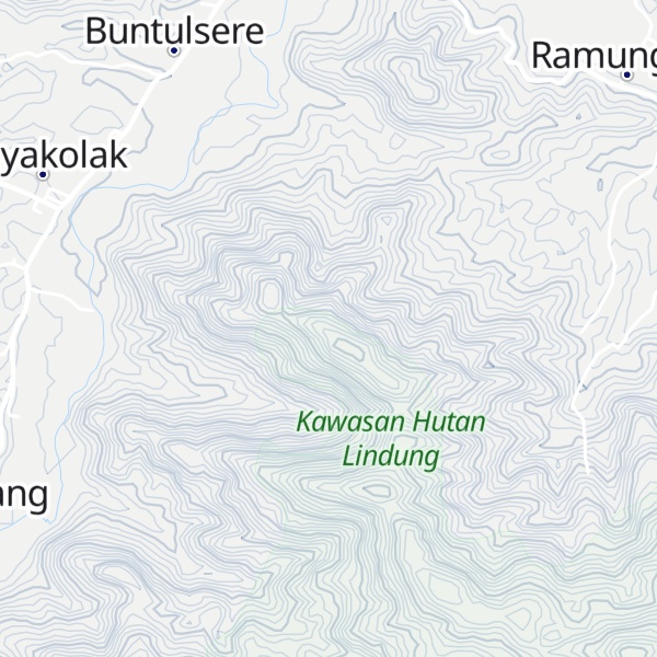 Map of Gunung Betung