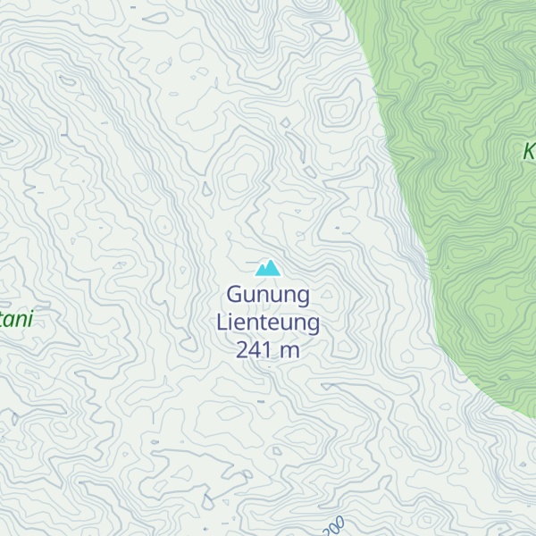 Map of Gunung Lienteung