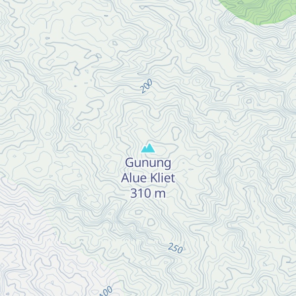 Map of Gunung Alue Kliet