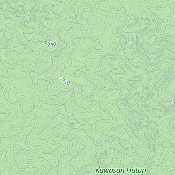 Map of Gunung Abong Abong