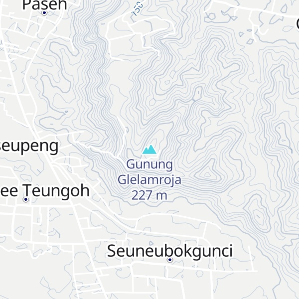 Map of Gunung Glelamroja