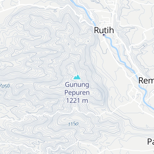 Map of Gunung Pepuren