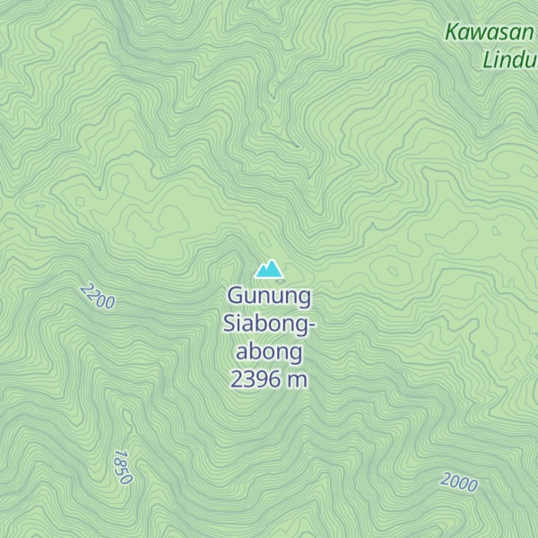 Map of Gunung Siabong-abong