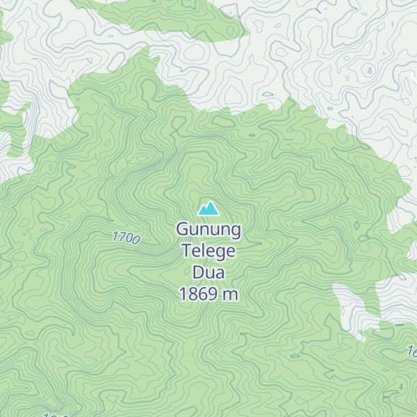 Map of Gunung Telege Dua
