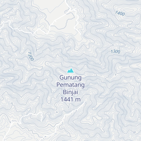 Map of Gunung Pematang Binjai