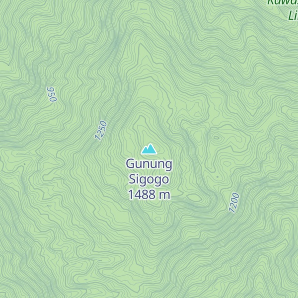 Map of Gunung Sigogo