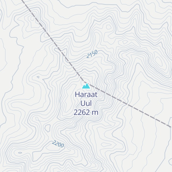 Map of Haraat Uul