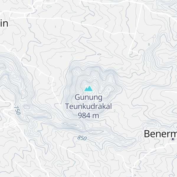 Map of Gunung Teunkudrakal