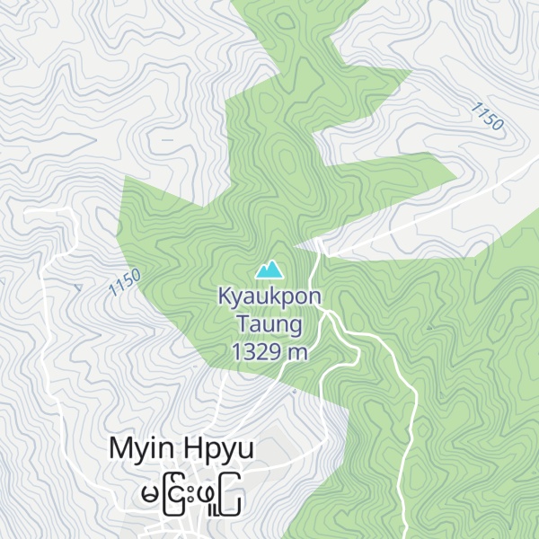Map of Kyaukpon Taung