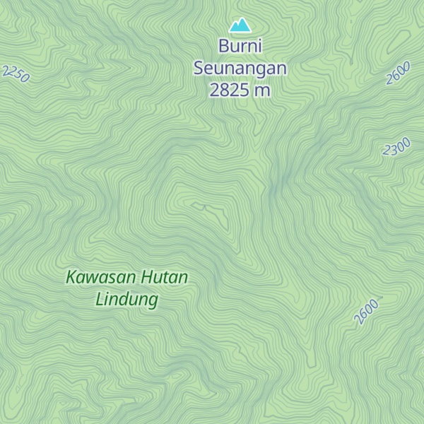 Map of Gunung Abong Abong